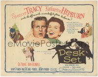 2p1113 DESK SET TC 1957 Spencer Tracy & Katharine Hepburn make the office a wonderful place!