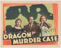 2p1249 DRAGON MURDER CASE LC 1934 Warren William as Philo Vance, Lindsay, Tree & monster shadow!