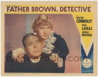 2p1260 FATHER BROWN, DETECTIVE LC 1935 best portrait of priest Walter Connolly & Gertrude Michael!