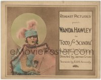 2p1120 FOOD FOR SCANDAL TC 1920 pretty Wand Hawley holding see-through umbrella, ultra rare!