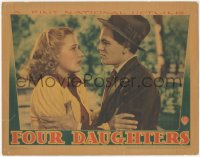 2p1275 FOUR DAUGHTERS LC 1938 best close up of John Garfield & scared Priscilla Lane, rare!