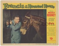 2p1277 FRANCIS IN THE HAUNTED HOUSE LC #6 1956 wacky Mickey Rooney with Francis the talking mule!