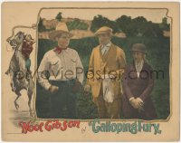 2p1281 GALLOPING FURY LC 1927 Hoot Gibson with old man & woman, cool cowboy & lasso border art!