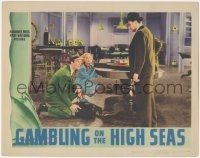 2p1282 GAMBLING ON THE HIGH SEAS LC 1940 Jane Wyman & Wayne Morris snooping around roulette table!