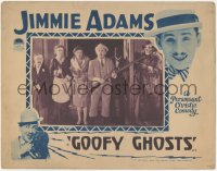 2p1300 GOOFY GHOSTS LC 1928 creepy skeleton guy sneaks up on Jimmie Adams & friends w/weapons, rare!