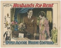 2p1322 HUSBANDS FOR RENT LC 1927 Helene Costello & Owen Moore smile at monkey using phone, rare!