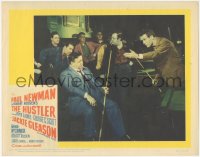 2p1323 HUSTLER LC #8 1961 pool pro Paul Newman tells Jackie Gleason it's his shot, gambling classic!