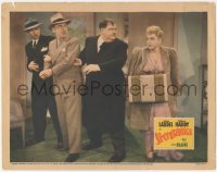 2p1330 JITTERBUGS LC 1943 Lee Patrick watches Oliver Hardy helping escort man from the building!