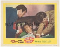 2p1331 KISS ME DEADLY LC #3 1955 Mickey Spillane, Robert Aldrich, c/u of Ralph Meeker beaten up!