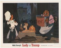 2p1333 LADY & THE TRAMP LC R1962 Walt Disney classic cartoon, most classic spaghetti scene!