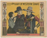 2p1338 LIGHT OF WESTERN STARS LC 1925 Zane Grey, Jack Holt shields Billie Dove from Noah Beery!