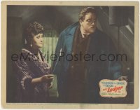 2p1339 LODGER LC 1943 close up of Sara Allgood holding light for Laird Cregar as Jack the Ripper!