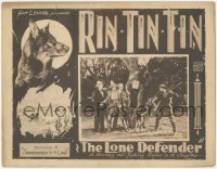 2p1340 LONE DEFENDER chapter 6 LC 1930 German Shepherd star Rin Tin Tin, Surrounded by the Law!