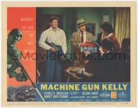 2p1344 MACHINE GUN KELLY LC #4 1958 Charles Bronson with tommy gun in room with Morey Amsterdam!