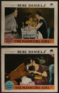 2p1549 MANICURE GIRL 2 LCs 1925 poor Bebe Daniels gets involved with rich man but finds he's married!