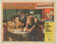 2p1350 MARNIE LC #8 1964 Sean Connery & Tippi Hedren in Alfred Hitchcock's suspenseful sex mystery!