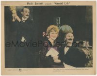 2p1351 MARRIED LIFE LC 1920 great image of Finalyson attacking pretty Phyllis Haver & Ben Turpin!