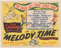 2p1137 MELODY TIME TC 1948 Walt Disney, cool cartoon art of Pecos Bill, Little Toot & more!