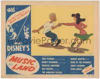 2p1358 MUSIC LAND LC #8 1955 Walt Disney, great cartoon image of 1940s teens dancing!