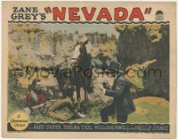 2p1362 NEVADA LC 1927 Zane Grey, Gary Cooper has fallen off his horse but still catches William Powell