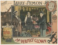 2p1376 PERFECT CLOWN LC 1925 flower store owner looks confused at Larry Semon, ultra rare!