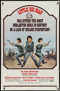 2p0860 LITTLE BIG MAN 1sh 1971 Dustin Hoffman is the most neglected hero in history, Arthur Penn!