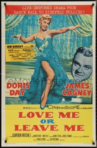 2p0869 LOVE ME OR LEAVE ME 1sh 1955 full-length sexy Doris Day as Ruth Etting, James Cagney!