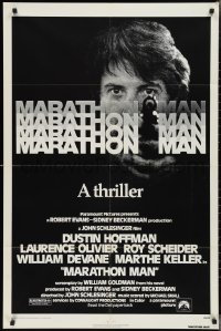 2p0882 MARATHON MAN 1sh 1976 cool image of Dustin Hoffman, John Schlesinger classic thriller!