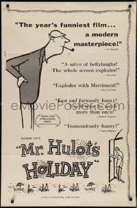 2p0901 MR. HULOT'S HOLIDAY 1sh 1954 great art of Jacques Tati, Les vacances de M. Hulot!