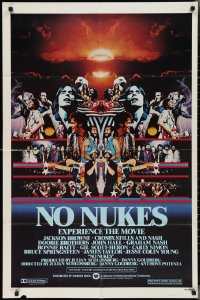 2p0913 NO NUKES 1sh 1980 Jackson Browne, Crosby Stills & Nash, The Doobie Brothers, rock & roll!