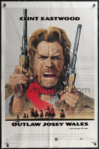 2p0923 OUTLAW JOSEY WALES NSS style 1sh 1976 Clint Eastwood is an army of one, Anderson art!