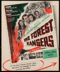 2p0156 FOREST RANGERS pressbook 1942 Fred MacMurray, Paulette Goddard & Susan Hayward, very rare!