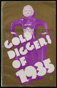 2p0164 GOLD DIGGERS OF 1935 pressbook 1935 great images of sexy Gloria Stuart, Busby Berkeley, rare!