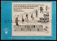 2p0168 HIGH & THE MIGHTY pressbook 1954 John Wayne, Claire Trevor, directed by William Wellman!