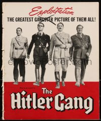 2p0170 HITLER GANG pressbook 1944 one of the greatest World War II propaganda movie posters, rare!