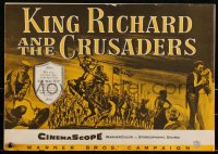 2p0181 KING RICHARD & THE CRUSADERS pressbook 1954 Rex Harrison, Virginia Mayo, George Sanders