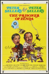 2p0935 PRISONER OF ZENDA 1sh 1979 Elke Sommer & wacky art of Peter Sellers in 3 roles!