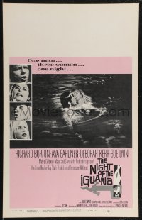 2p0081 NIGHT OF THE IGUANA WC 1964 Richard Burton, Ava Gardner, Sue Lyon, Deborah Kerr, John Huston