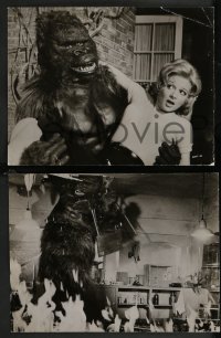 2p1572 KONGA 6 deluxe 10x13 stills 1961 sexy blonde Claire Gordon held by title fake ape!