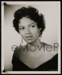 2p2072 DOROTHY DANDRIDGE 2 8x10 stills 1954 close-up and on banister in Carmen Jones!