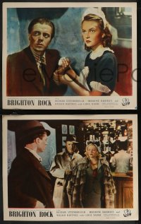 2p0486 BRIGHTON ROCK 4 English LCs 1951 Richard Attenborough, from Graham Greene's novel!