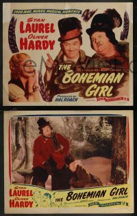 2p1519 BOHEMIAN GIRL 7 LCs R1947 Hal Roach, Stan Laurel & Oliver Hardy with Mae Busch!