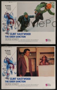 2p1492 EIGER SANCTION 8 LCs 1975 great close up of star/director Clint Eastwood!