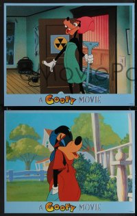 2p1495 GOOFY MOVIE 8 LCs 1995 Walt Disney, it's hard to be cool when your dad is Goofy, blue style!