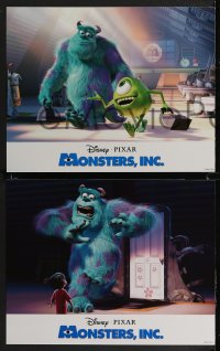 2p1477 MONSTERS, INC. 9 LCs 2001 great images from Disney & Pixar computer animated CGI cartoon!