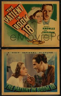 2p1507 PATIENT IN ROOM 18 8 LCs 1938 sexy nurse Ann Sheridan & Knowles, ultra rare complete set!