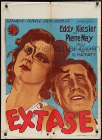 2r0226 ECSTASY pre-war Belgian 1933 sexy Hedy Lamarr billed under her real name Kiesler!