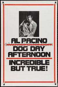 2r0914 DOG DAY AFTERNOON teaser 1sh 1975 Al Pacino, Sidney Lumet bank robbery crime classic!