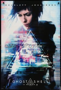 2r0944 GHOST IN THE SHELL teaser DS 1sh 2017 Scarlett Johanson as Major, Beat Takeshi Kitano!