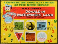 2r0729 DONALD IN MATHMAGIC LAND 1/2sh 1959 Walt Disney, great image of Donald Duck and more!